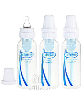 DR BROWN DPP255ES NATURAL FLOW PP BABY BOTTLE 8OZ