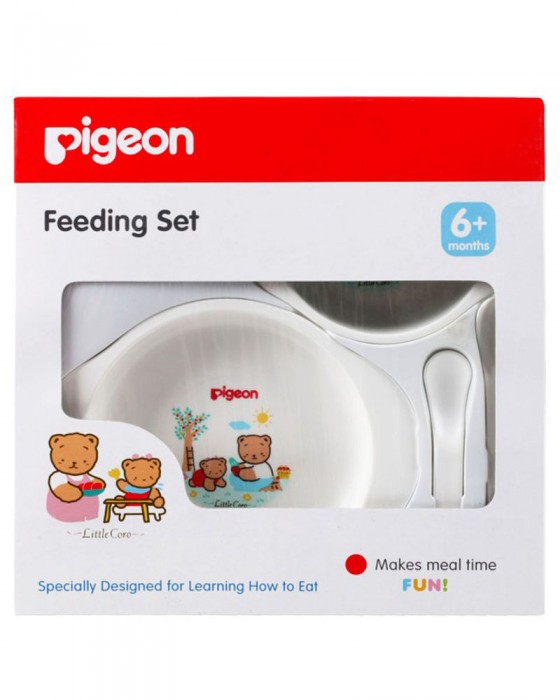 PIGEON FEEDING SET MINI 6M+