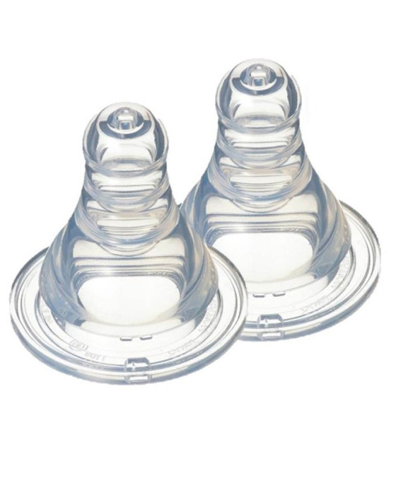 PIGEON PERISTALTIC NIPPLE SLIM NECK M 2PCS