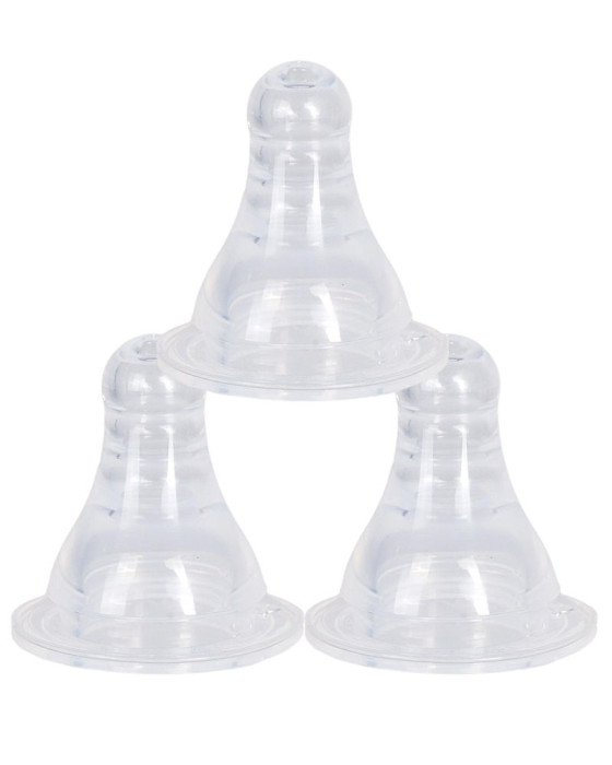 PIGEON PERISTALTIC NIPPLE SLIM NECK M 3PCS