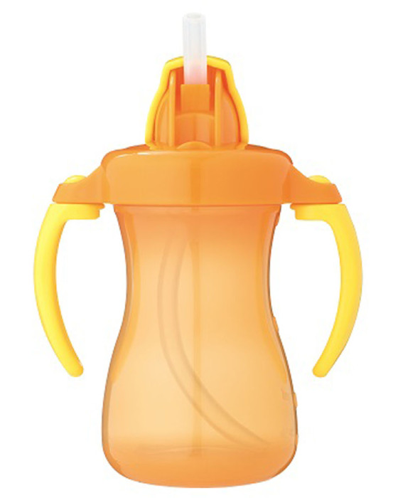 PIGEON 50927 PETITE STRAW BOTTLE ORANGE 150ML