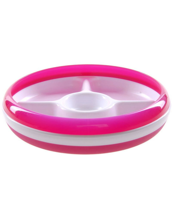OXO TOT 6125600T1 DIVIDED PLATE WITH REMOVABLE RING - PINK