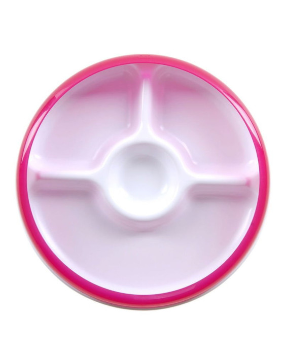 OXO TOT 6125600T1 DIVIDED PLATE WITH REMOVABLE RING - PINK