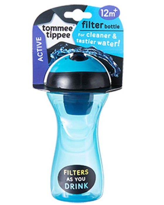 TOMMEE TIPPEE TT/03/038/B ACTIVE FILTER BOTTLE - BLUE