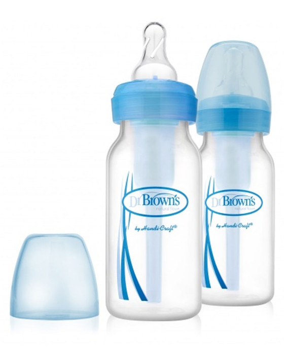DR BROWN SB42405-ESX BOTTLE PP OPTION NARROW NECK BLUE 4OZ 2PACKS