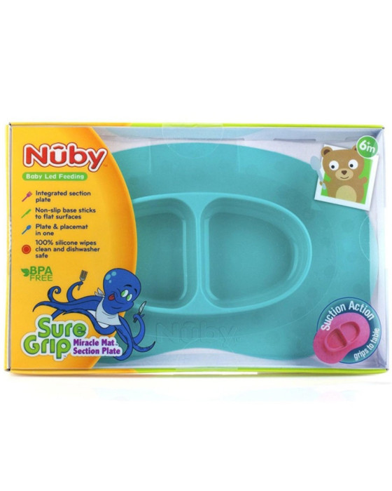 NUBY 115163/7073 SURE GRIP MAT SECTION BLUE