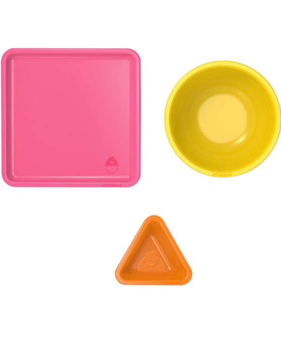 LOLLALAND MEALTIME SET SPRING - PINK/YELLOW/ORANGE