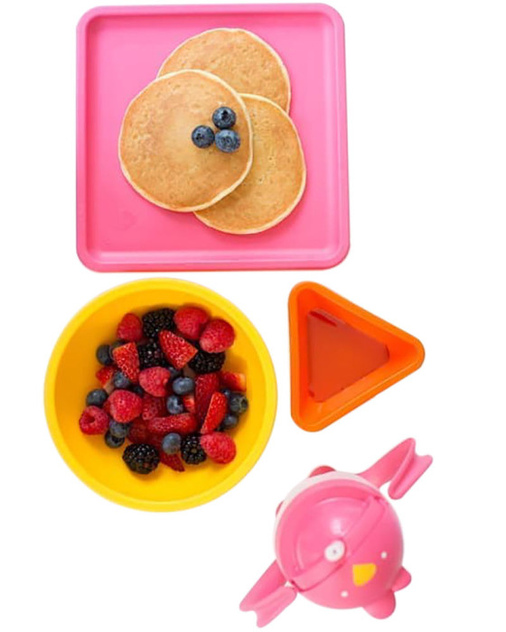 LOLLALAND MEALTIME SET SPRING - PINK/YELLOW/ORANGE