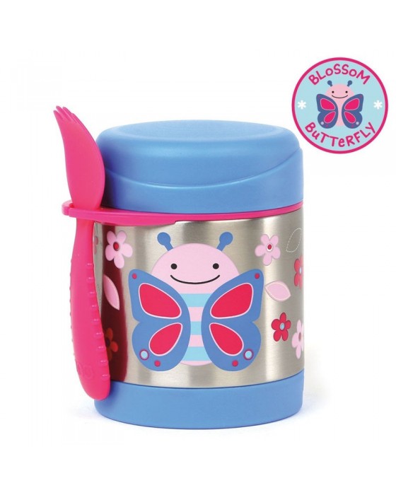 SKIP HOP ZOO INSULATED FOOD JAR BUTTERFLY