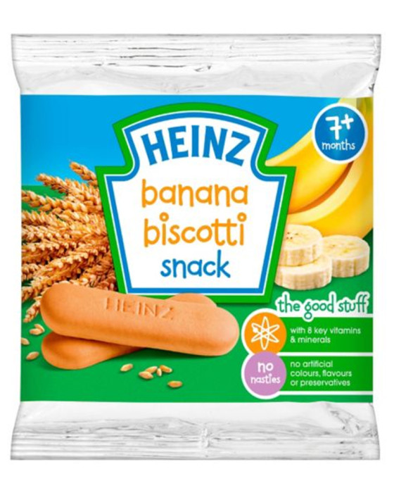 HEINZ BISCOTTI BANANA 60GR