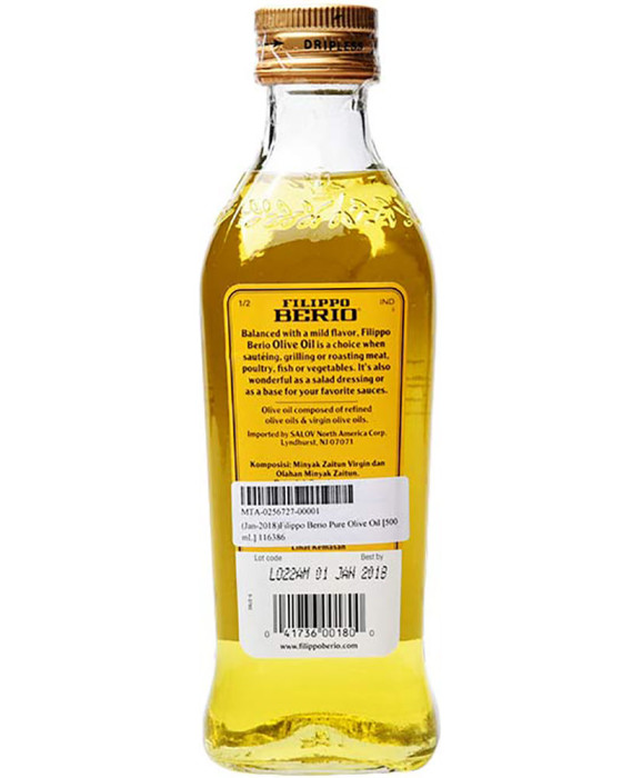 FILIPPO BERIO 116386 PURE OLIVE OIL 500ML