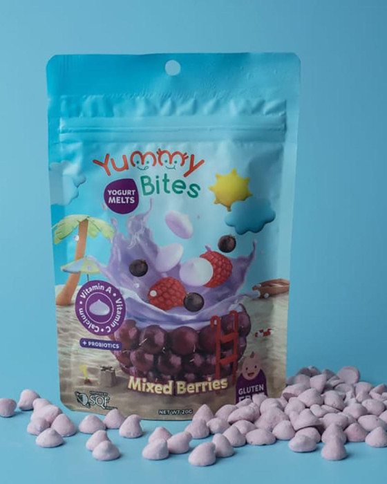 YUMMY BITES YOGURT MELTS MIXED BERRIES 20GR