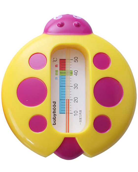BABYHOOD BH-711 LADY BUG WATER THERMOMETER YELLOW