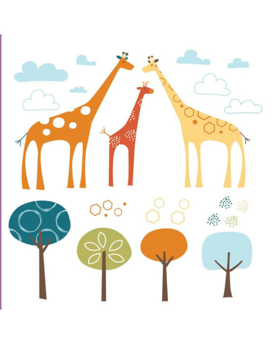 SKIP HOP WALL DECALS GIRAFFE SAFARI