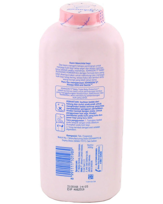 JOHNSONS BABY POWDER BLOSSOMS 300GR