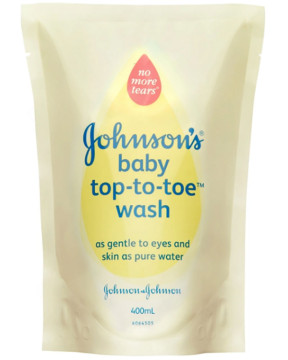 JOHNSONS BABY TOP TO TOE WASH 400ML REFILL