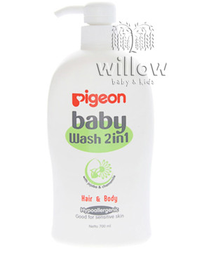 PIGEON BABY WASH 2IN1 HAIR N BODY CHAMOMILE 600ML PUMP