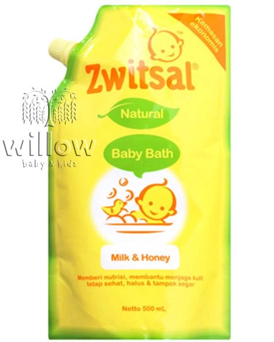 ZWITSAL BABY BATH NATURAL MILK N HONEY 450ML POUCH