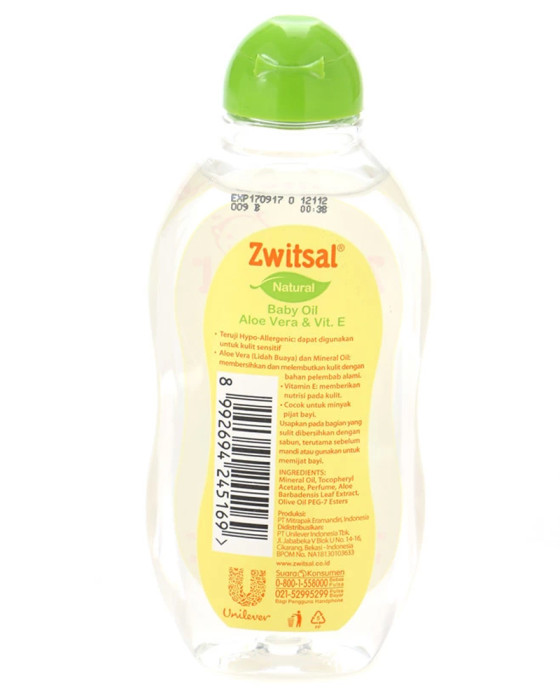 ZWITSAL OIL NATURAL ALOE VERA N VIT. E 100ML