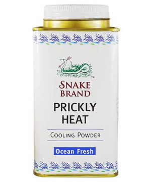 SNAKE BRAND PRICKLY HEAT COOLING POWDER OCEAN FRESH 150GR
