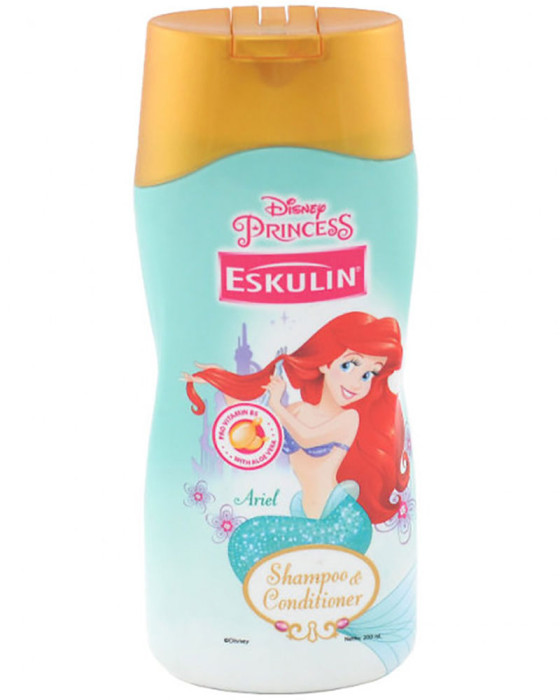 ESKULIN KIDS PRINCESS SHAMPOO N CONDITIONER ARIEL (ALOEVERA) 200ML