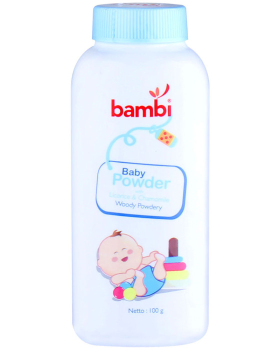 BAMBI BABY POWDER BLUE 100GR