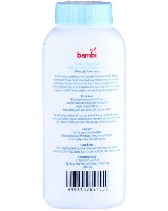 BAMBI BABY POWDER BLUE 100GR