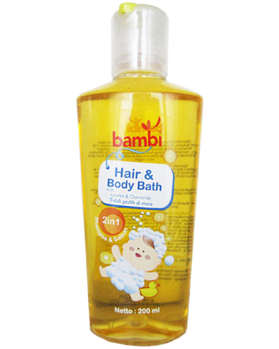 BAMBI BABY HAIR N BODY BATH 2IN1 200ML