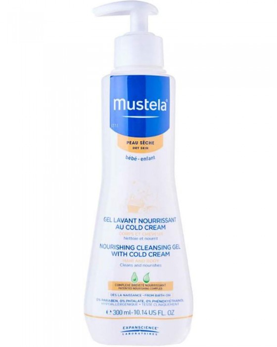 MUSTELA NOURISHING CLEANSING GEL WITH COLD CREAM 300ML