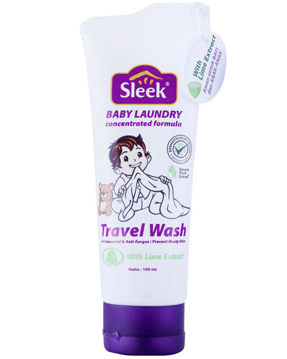 SLEEK BABY LAUNDRY TRAVEL WASH LIME 100ML
