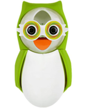 FLIPPER F22801 TOOTHBRUSH HOLDER OWL - EARTHY GREEN