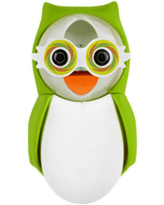 FLIPPER F22801 TOOTHBRUSH HOLDER OWL - EARTHY GREEN