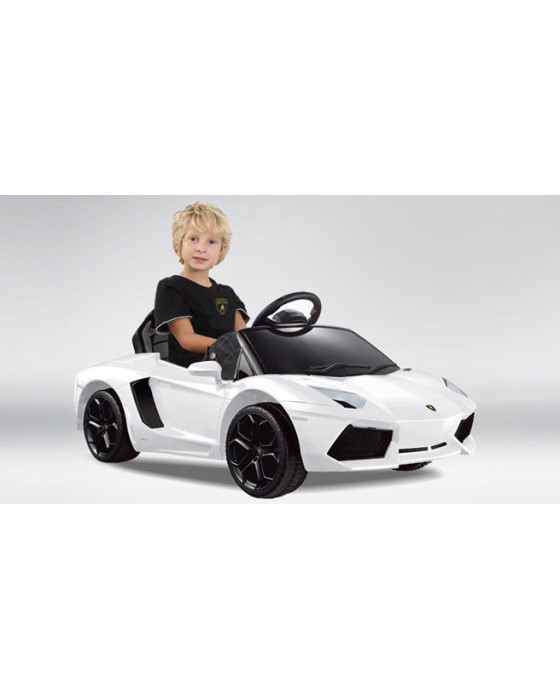 RASTAR MA-81700 LAMBORGHINI AVENTADOR RIDE ON CAR - WHITE